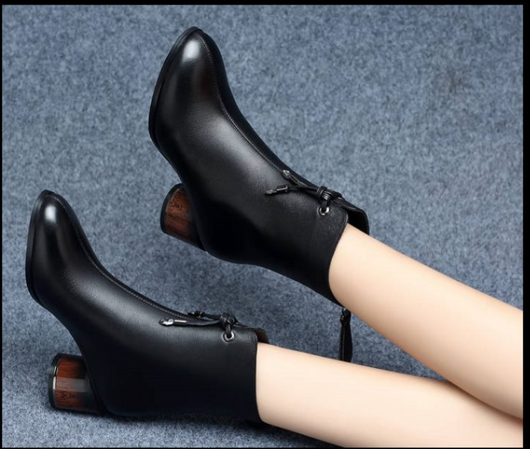 Botas Acolchadas de Invierno para Mujer con Tacón Medio - Image 9