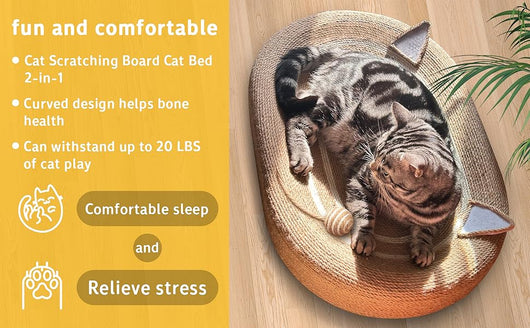 Cama Rascador 3 en 1 para Gatos con Almohadillas de Sisal Antideslizantes - Image 11