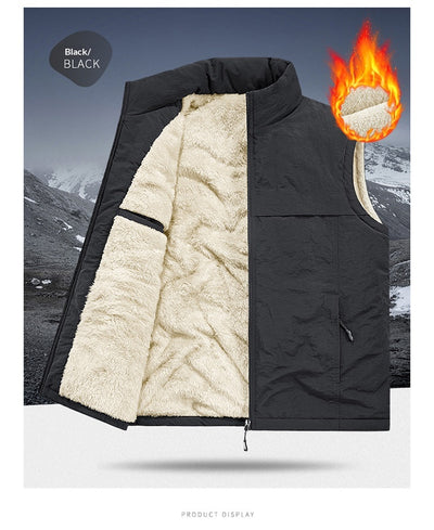 Chaleco Reversible Térmico para Hombre - Forro Polar Grueso y Cálido - Image 24