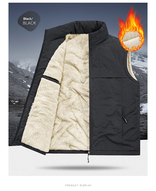 Chaleco Reversible Térmico para Hombre - Forro Polar Grueso y Cálido - Image 24