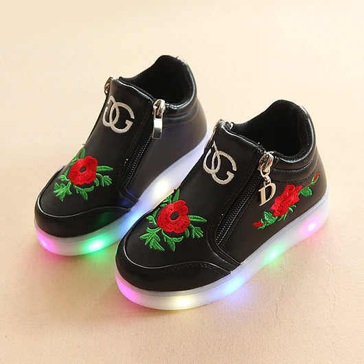 Zapatos Infantiles LED Estilo Otoño Coreano con Suela Luminosa y Suave - Image 3