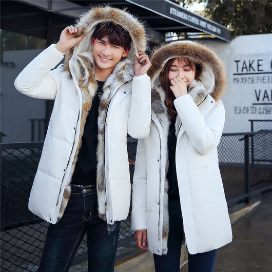 Abrigo Largo Acolchado para Hombre - Chaqueta de Invierno Estilo Coreano Talla Grande - Image 3