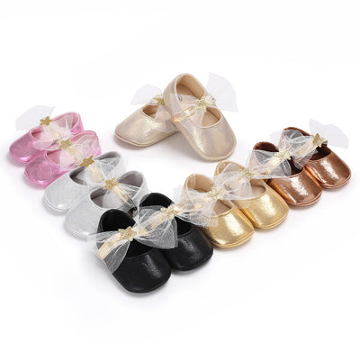 Zapatos de Princesa con Encaje Estrella - Zapatos Blandos para Bebé - Image 3