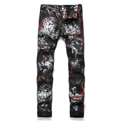 Pantalones Impresos para Discoteca en Negro - Image 13