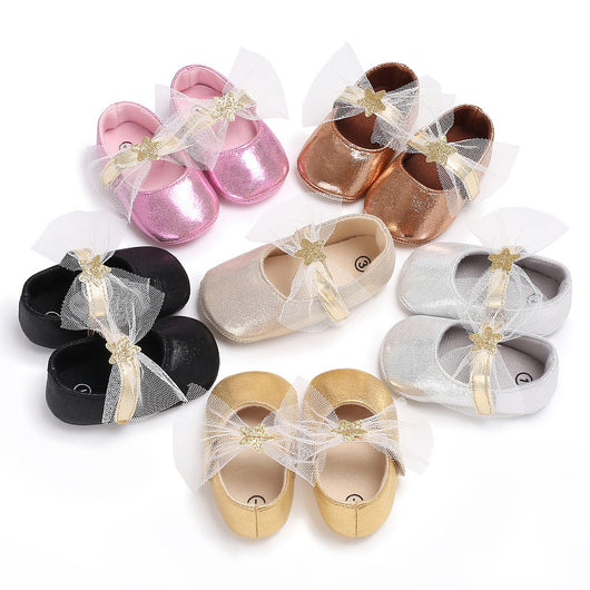 Zapatos de Princesa con Encaje Estrella - Zapatos Blandos para Bebé - Image 2