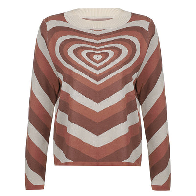 Suéter Slim Cuello Alto Estampado Manga Larga - Tendencia Net Red Verano - Image 12