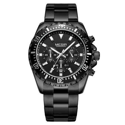 Reloj Cronógrafo Multifuncional para Hombre con Correa de Acero Sólido - Image 10