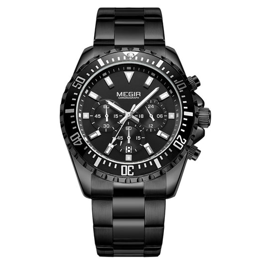 Reloj Cronógrafo Multifuncional para Hombre con Correa de Acero Sólido - Image 10