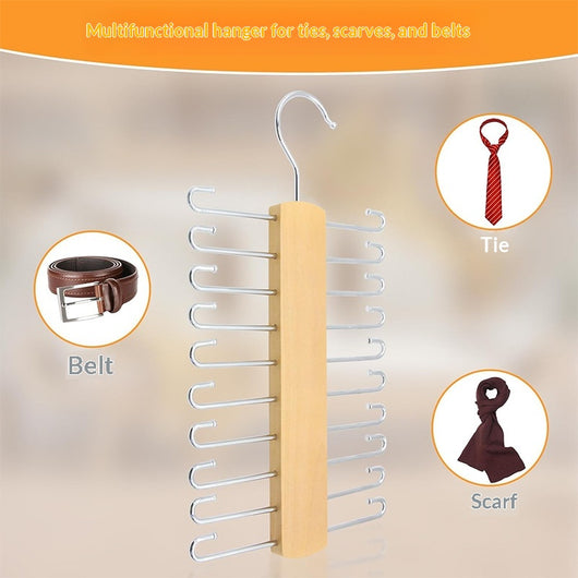 Perchas de Madera Maciza Antideslizantes para Ropa Interior - Image 2