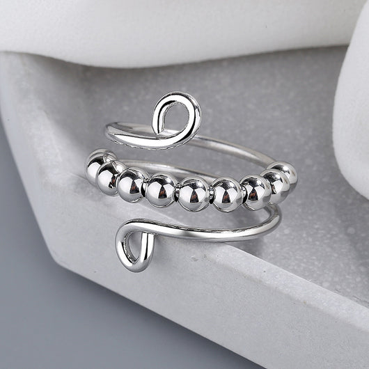 Anillo Antiestrés Doble Capa Ajustable con Retención de Color - Image 15