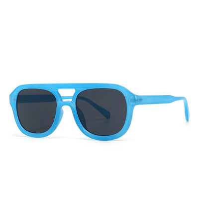 Gafas de Sol Retro Cuadradas con Marco Plano para Street Style - Image 2