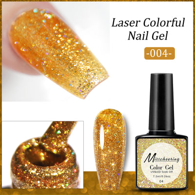Esmalte de Uñas UV Láser con Lentejuelas Diamante Brillante - Image 9