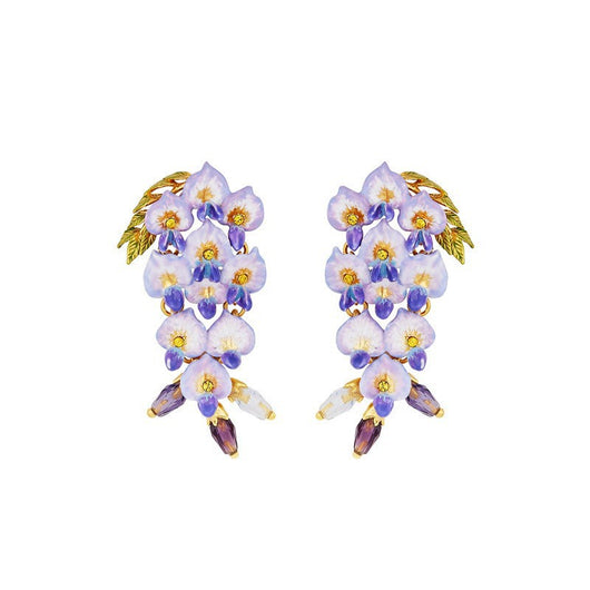 Collar con Aretes de Flor de Glicina - Accesorios de Lujo Minimalista - Image 4
