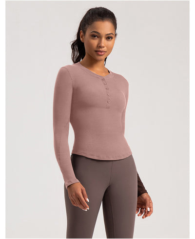 Playera Deportiva de Manga Larga para Yoga y Running - Image 18