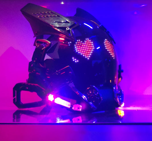 Casco Inteligente con Tecnología de Máscara Luminosa - Image 2