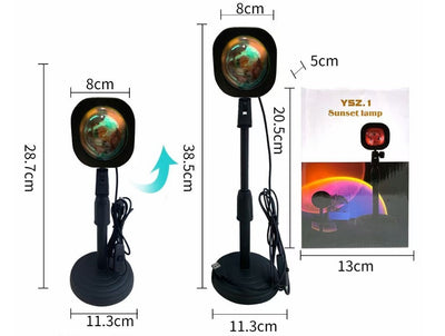 Lámpara Proyector de Atardecer y Arcoíris Recargable - Image 9