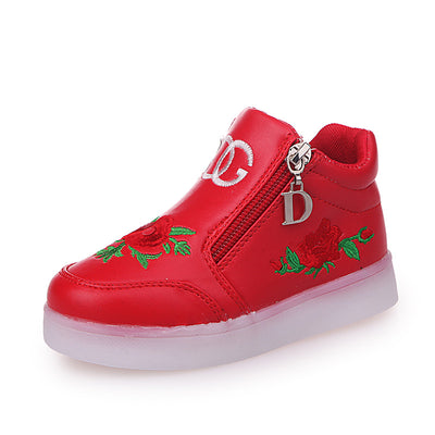 Zapatos Infantiles LED Estilo Otoño Coreano con Suela Luminosa y Suave - Image 10
