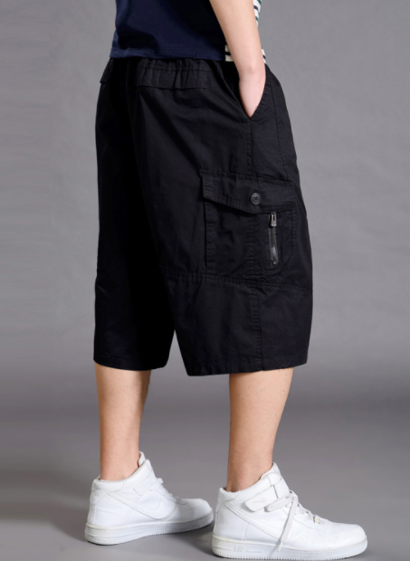 Pantalones Cortos Deportivos Holgados para Hombre Talla Grande - Image 3