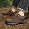 Botas de Senderismo Cuero Otoño Invierno Ligeras Hombre y Mujer