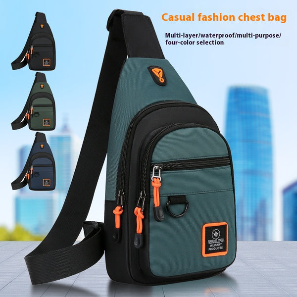 Bolsa Cruzada Ejecutiva para Hombre con Múltiples Compartimentos