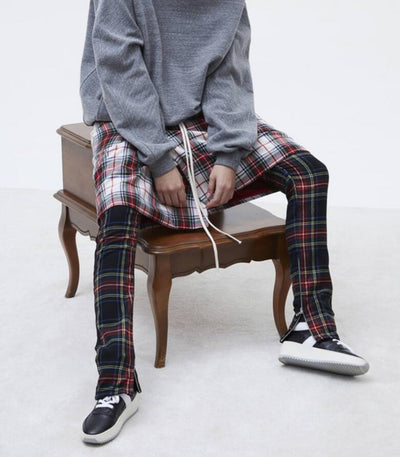 Pantalones Casuales de Cuadros con Cierre para Otoño e Invierno - Image 10