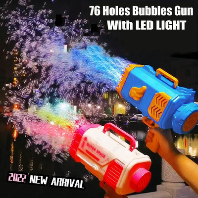 Pistola de Burbujas Automática 69 Agujeros con Luz LED - Juguete Infantil - Image 4