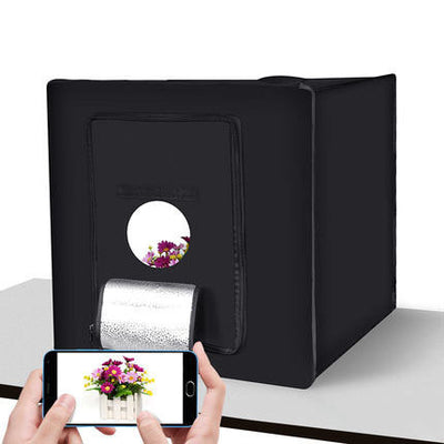 Caja de Luz LED Studio 60cm - Kit Fotográfico Profesional Portátil