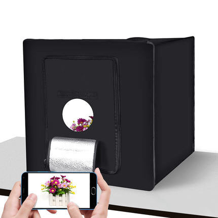 Caja de Luz LED Studio 60cm - Kit Fotográfico Profesional Portátil