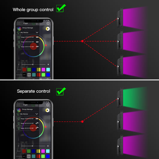 Foco LED RGB 20W Inteligente con Bluetooth, Control por Voz y Temporizador - Image 12