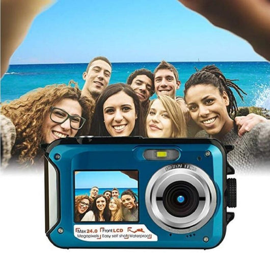 Cámara Digital HD Dual Pantalla a Prueba de Agua