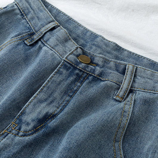 Jeans Rectos de Cintura Alta con Efecto Adelgazante para Mujer - Image 10