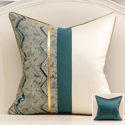 Almohada de Algodón con Patrón Geométrico - Image 9