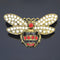 Retro cute little bee brooch Bronze