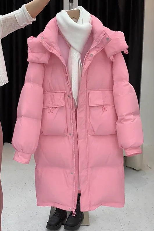 Abrigo Acolchado de Plumón Largo para Mujer - Diseño Elegante y Cálido - Image 6
