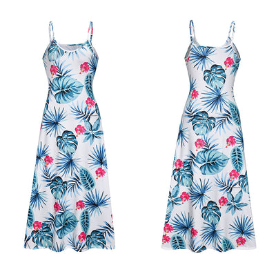 Falda Larga de Flores con Tirantes Ajustables para Mujer - Image 7