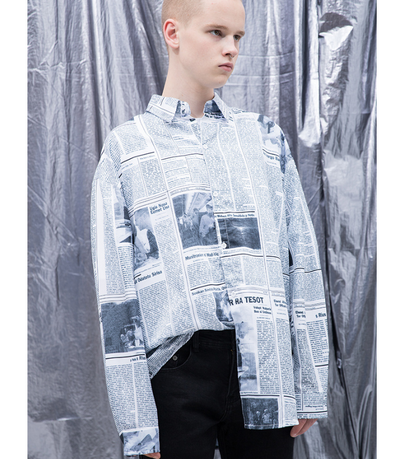 Camisa Casual de Manga Larga para Hombre con Estampado Floral - Image 2