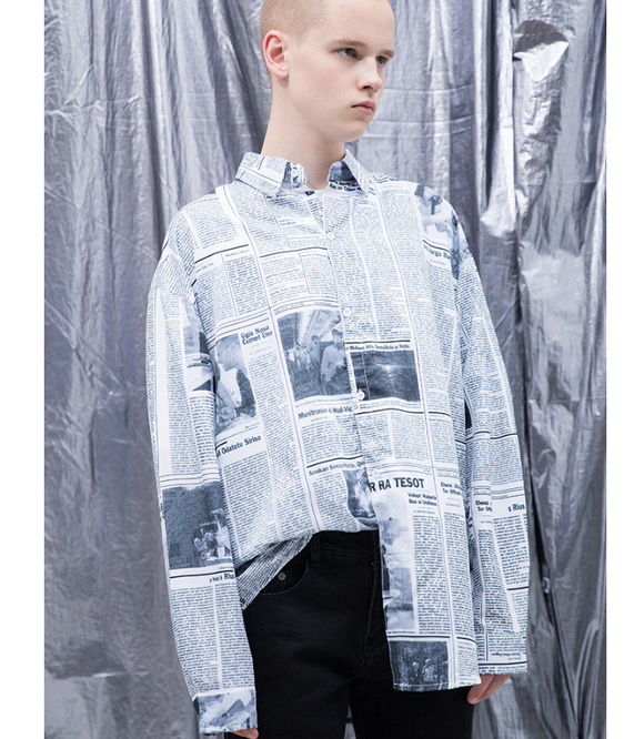 Camisa Casual de Manga Larga para Hombre con Estampado Floral
