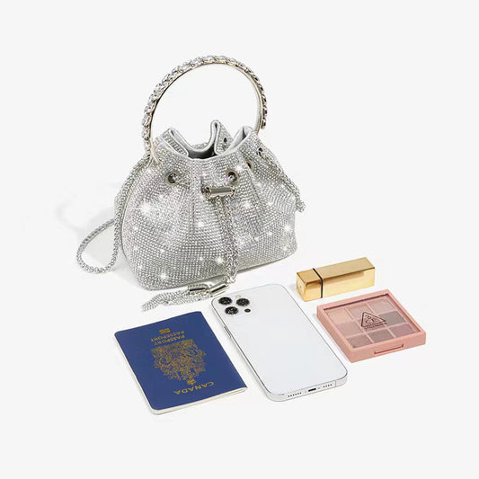 Bolso Bandolera de Diamantes Completos para Cena y Eventos