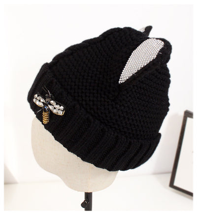 Gorro de Punto con Orejas de Gato y Brillantes - Image 8