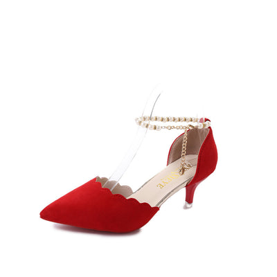 Sandalias Elegantes de Tacón Alto con Cadena Decorativa para Mujer - Image 14