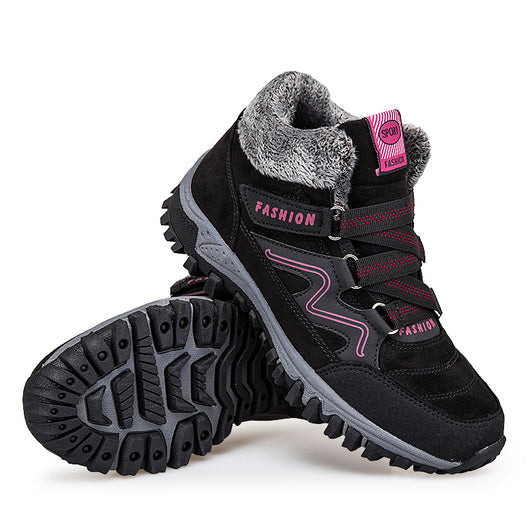 Zapatos de Algodón para Mujer con Forro de Terciopelo Cálido para la Nieve - Image 5