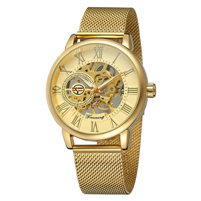 Reloj Mecánico Automático para Hombre con Correa de Cuero Genuino - Image 9
