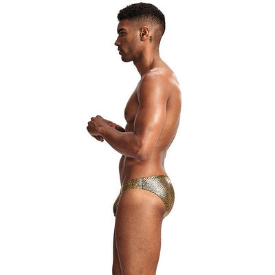 Panties Brillantes de Cintura Baja con Estampado Serpiente - Image 3