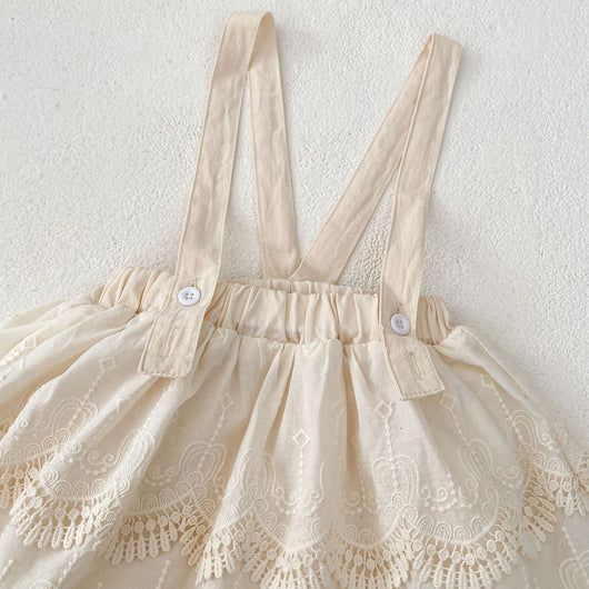Falda Pantalón con Tirantes de Encaje para Mujer - Image 10