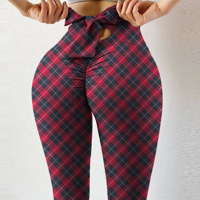 Pantalones Cortos Yoga Cintura Alta Ajustados con Detalle de Lazo