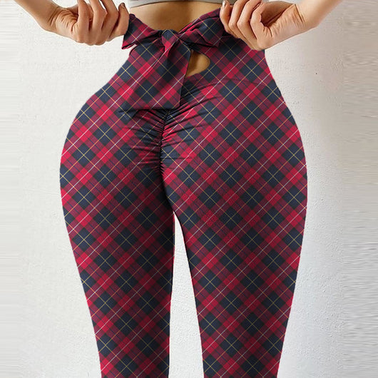 Pantalones Cortos Yoga Cintura Alta Ajustados con Detalle de Lazo