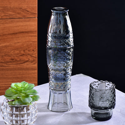 Vasos Apilables de Vidrio con Diseño Koi - Image 3