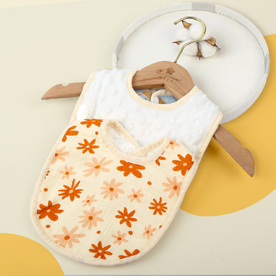 Babero de Algodón Puro con Toalla Absorbente para Bebé