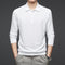 Camiseta Manga Larga de Seda Morera para Hombre - Básico Liso