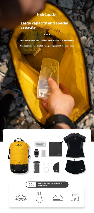 Mochila Impermeable con Compartimento Seco y Húmedo - Image 12